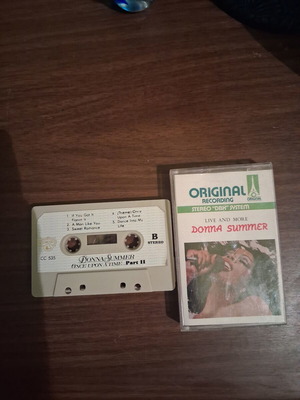 Donna Summer Live And More cassette tape used, pop disco