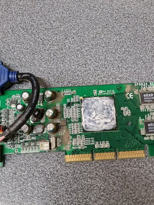 Geforce FX 5500 128MB graphics card used, missing fan