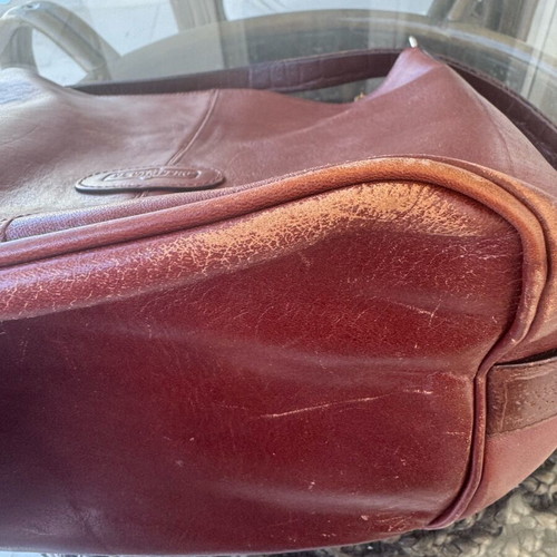 Vintage El Campero shoulder bag made of real leather, like new, brown