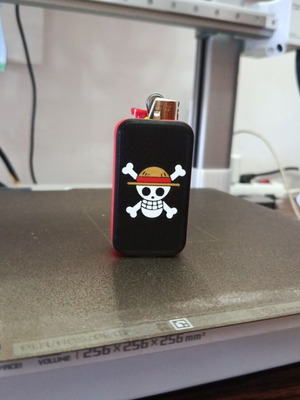 Lighter case with Luffy pirate king logo made to order