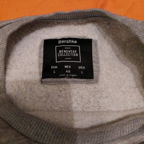 Bershka gray shirt like new, size L