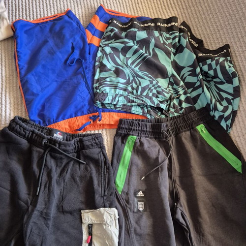 Adidas and McKenzie cotton summer shorts with 2 Berska swimsuits like new