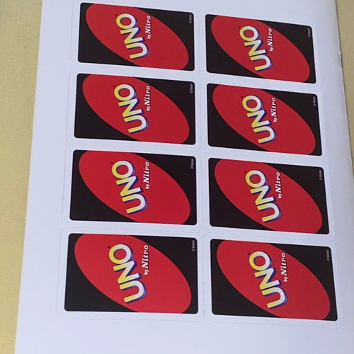 Uno collectible game like new, gift from Nitro magazine in the 00s