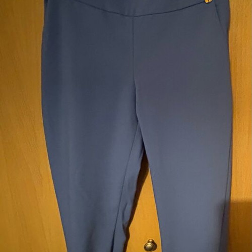 Enzzo blue cotton chino cigarette pants like new, size XS