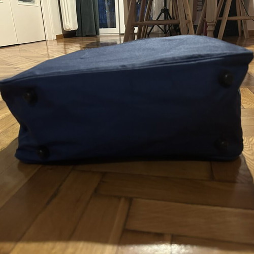 Navy shoulder bag type 'television', dark blue, brand new