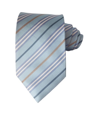 Burberry striped tie new, 100% silk, blue and multicolor