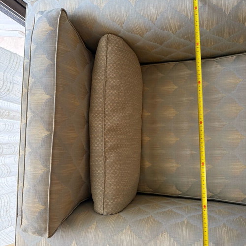 Armchairs set of 2 used classic style with geometric pattern
