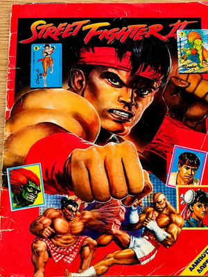 Street Fighter II Greek Edition Sticker Album used, 244 of 268 stickers