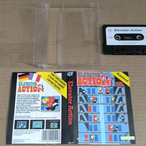 Elevator Action (Taito) Amstrad cassette like new, complete