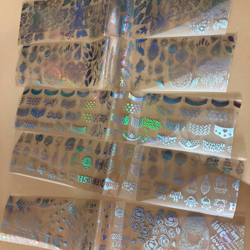 Aurora Glass holographic nail stickers pack of 5 new