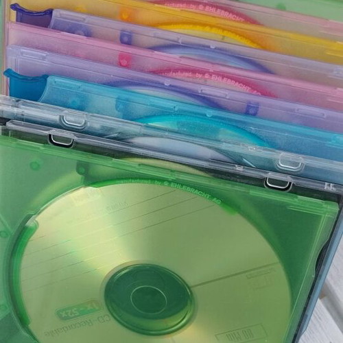 CD σε θήκες και άδειες θήκες, πακέτο 10 τεμαχίων