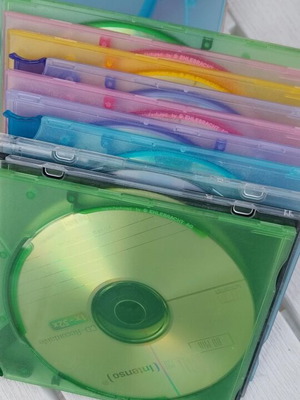 CD σε θήκες και άδειες θήκες, πακέτο 10 τεμαχίων