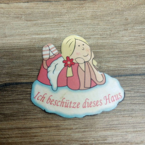 Tin decorative angel stickers pack of 8, new