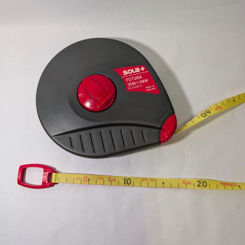 Sola Futura measuring tape 30m, width 13mm, used