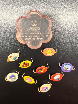 Vintage Sanrio Mini Charms used, rare set 1975
