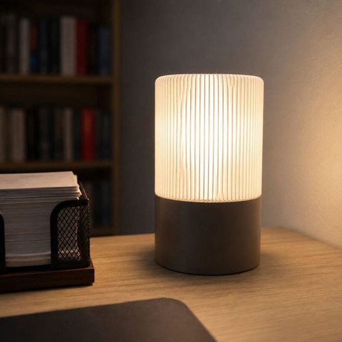 3D Printed Modern Spiral Table Lamp Small, made to order