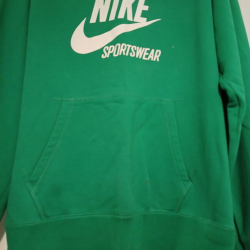 Nike hoodie used, green, size L