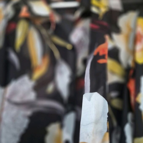 Dolce Domenica Floral Set like new, see-through shirt and long skirt multicolor