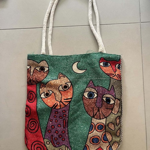 Vintage tote bag handmade, like new