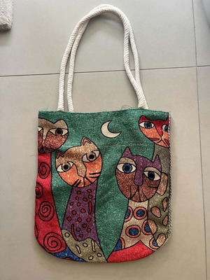 Vintage tote bag handmade, like new