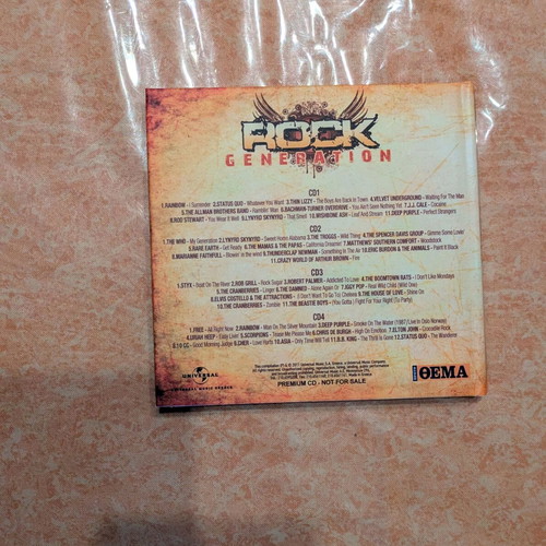 Rock Generations Compilation CD like new