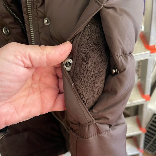 Abercrombie & Fitch brown down coat L like new
