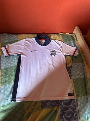 England Nike εμφάνιση ποδοσφαίρου replica, μέγεθος S, λευκή με μπλε λεπτομέρειες