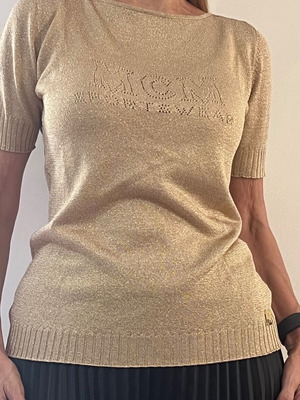 MCM sportwear μπλούζα, χρυσαφί, κατασκευασμένη στην Ιταλία