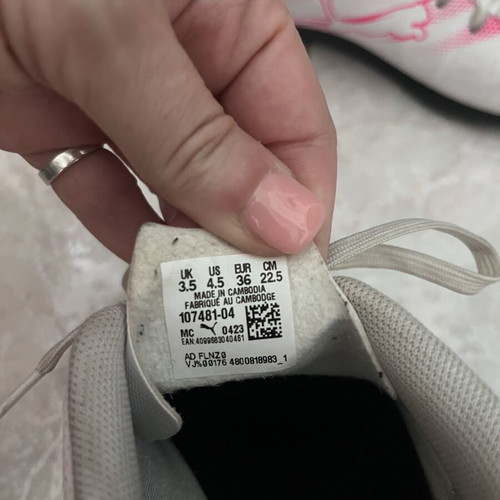 Puma football shoes size 36 like new, white