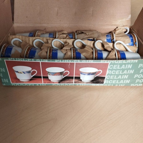Set of 12 ceramic coffee cups new