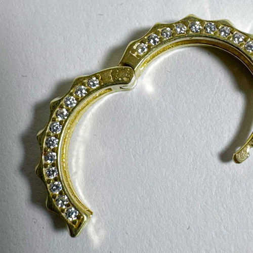 Earring Silver 925 new, gold color