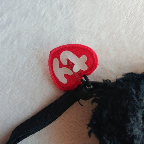 Fur bag used, black, handheld