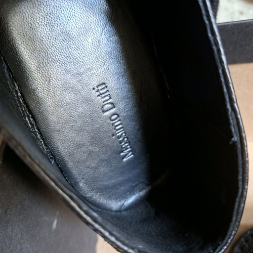 Massimo Dutti leather shoes black like new, size 37