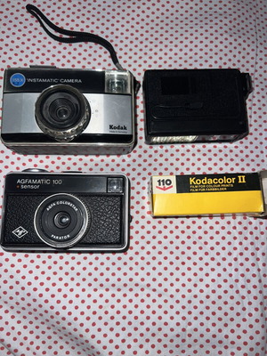 Afgamatic Instamatic Cameras like new, film and flash compatible