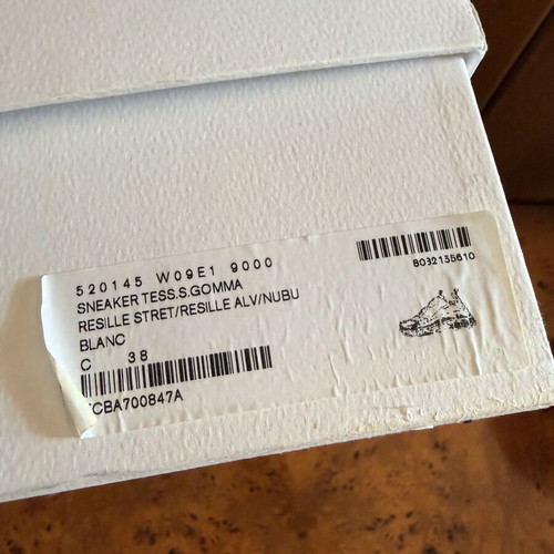 Balenciaga Triple S Low Top Sneakers, size 38, white multi