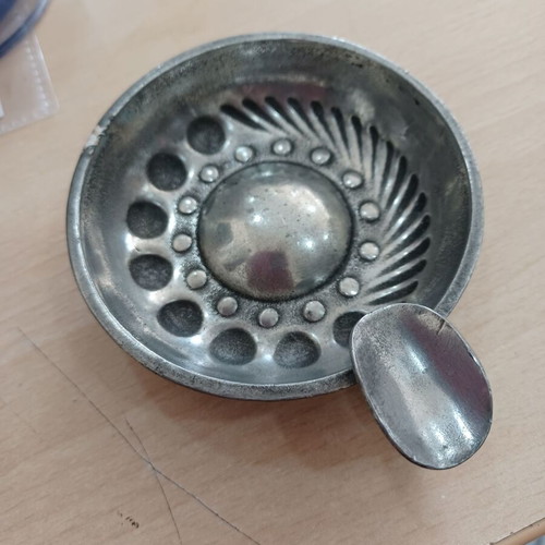 Tastevin tin wine tasting cup used