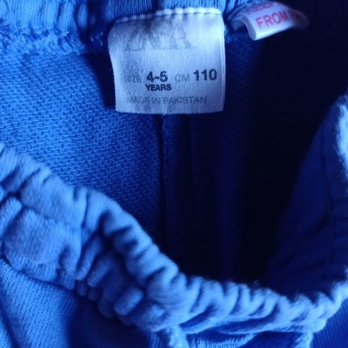 Zara boys' blue bermuda shorts, size 110 cm, ages 4-5