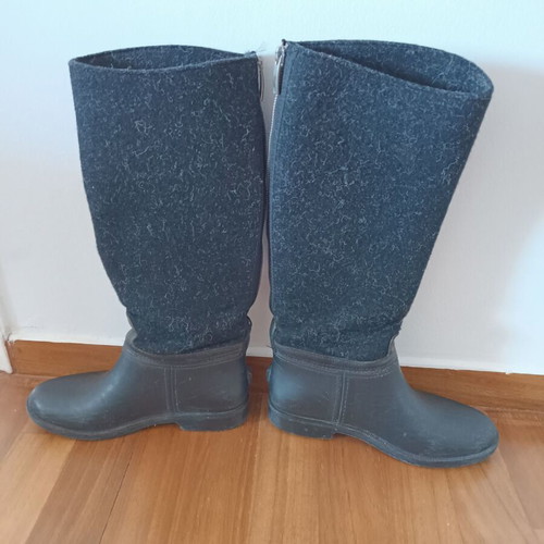 Cafe Noir boots galoshes used, size 38, black