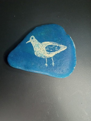 Decorative stone used with bird design