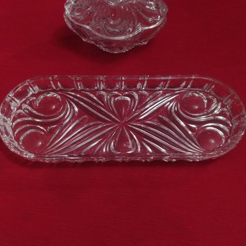 Bijouterie with tray German crystal vintage 1960 new