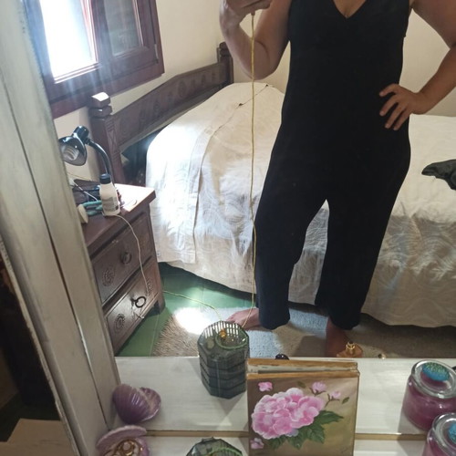 Monki ribbed one-piece jumpsuit like new, black, size Large