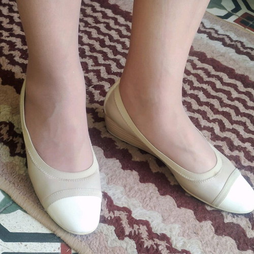 D Chicas Leather Women's Shoes Size 38 Beige like new
