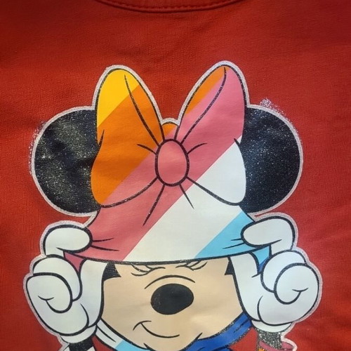 Dress with Minnie Mouse like new, red