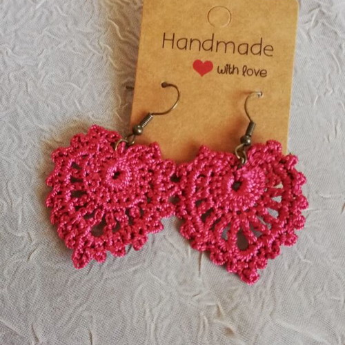 Knitted earrings new, price per pair