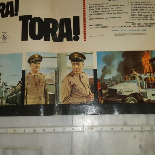 Tora Tora Tora Pearl Harbor 1970 poster used, canvas 90cm