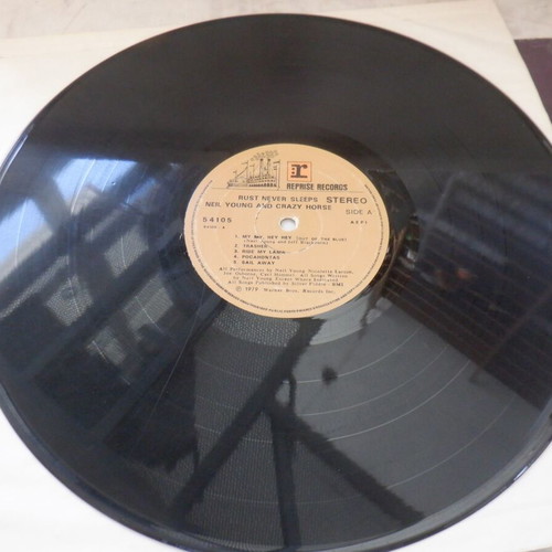 Neil Young Rust Never Sleeps rare Greek pressing vinyl used