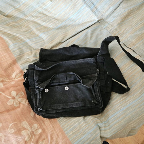 Mil-Tec cross body bag used, black