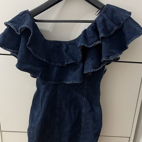 Pull & Bear denim dress size S like new, blue