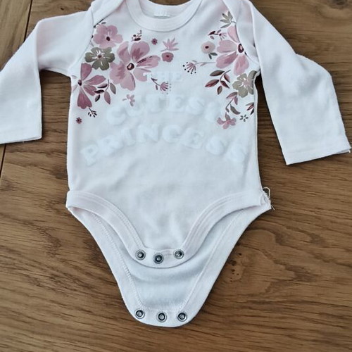 Baby bodysuits used, set of 3 for 9-12 months, cotton