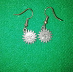 Bronze sun earrings new